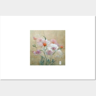 Traditional Japanese Flowers Painting Canvas #4 Posters and Art